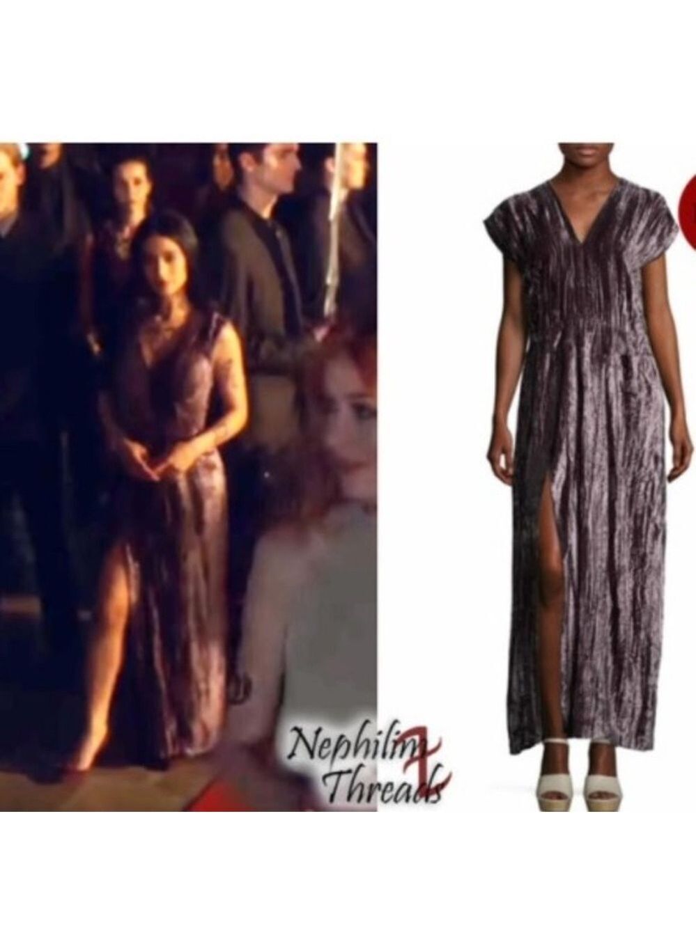 HORSES ATELIER LONG VELVET DRESS